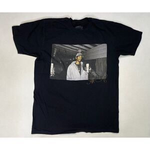 Snoop Dogg Graphic T-shirt Women Medium Black Music Rap Short Sleeve